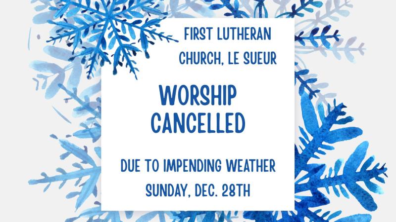 cancelled worship notice