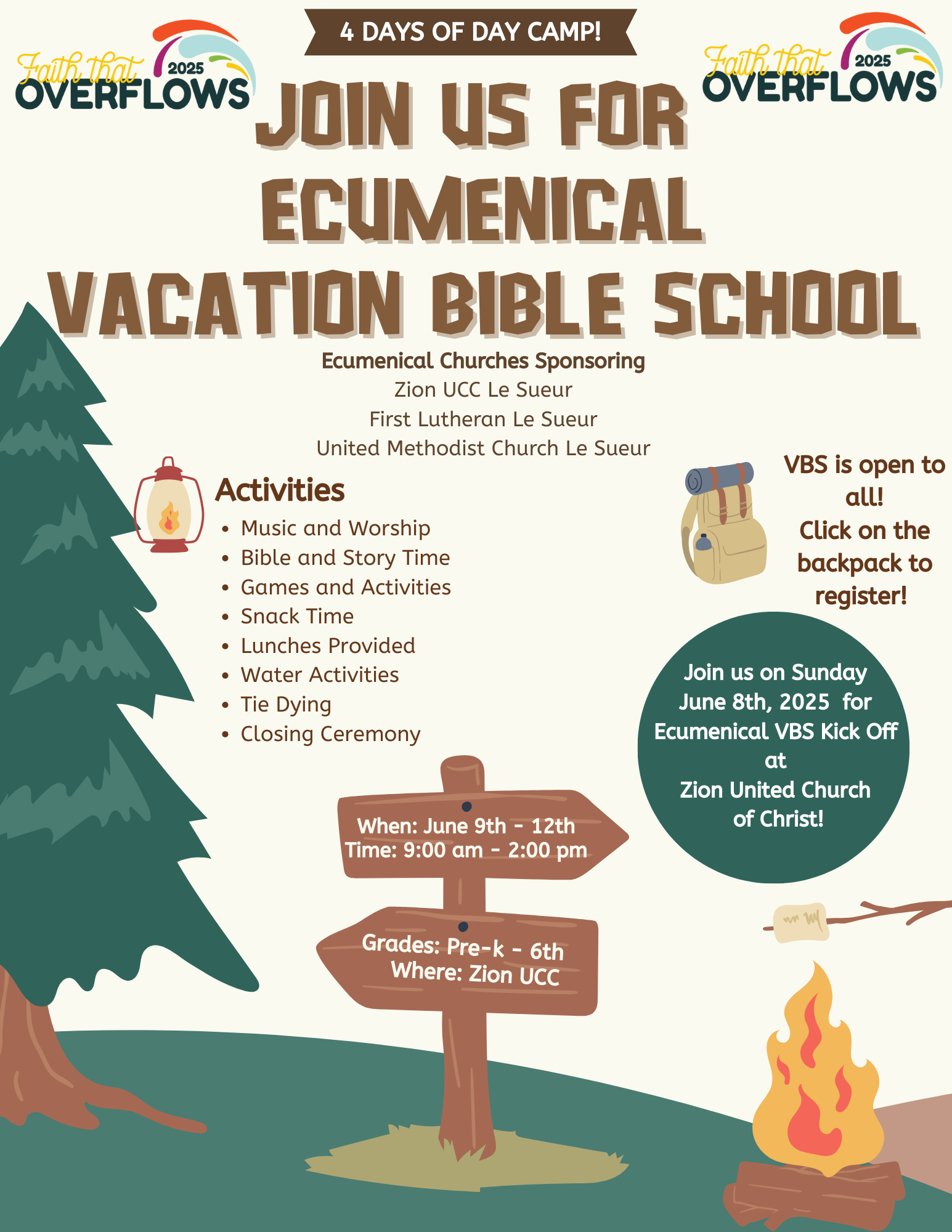 flyer for VBS